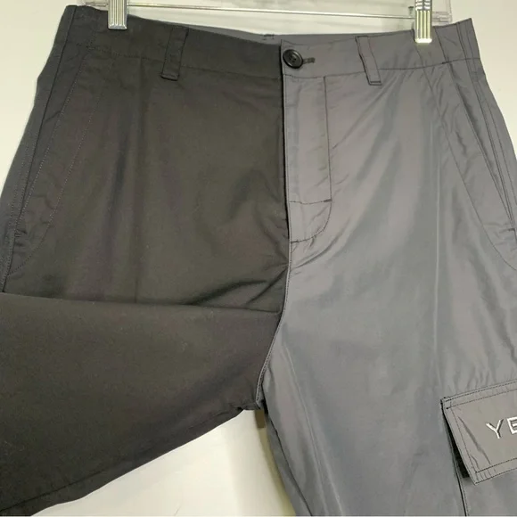 COS + YEBOAH Men’s Black Gray Two Tone Cargo Pants Size 28R NWOT!